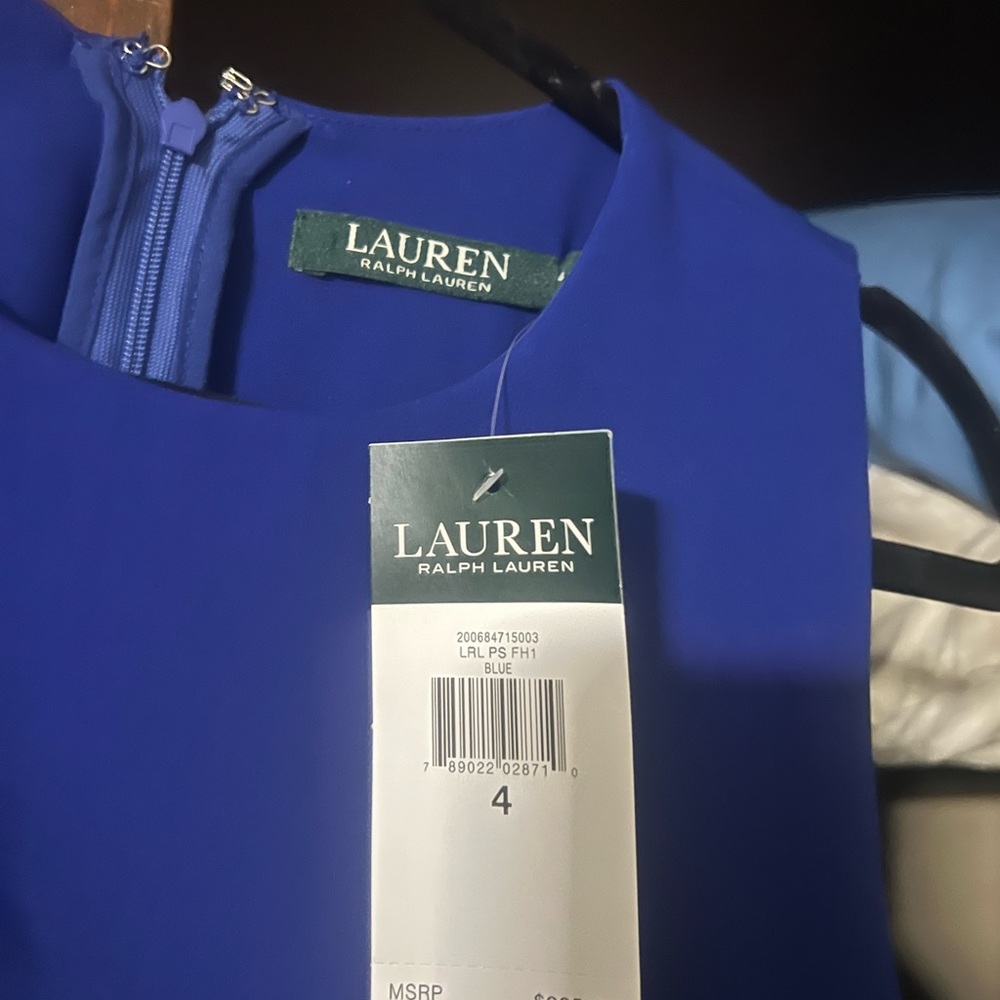 Ralph Lauren semi formal or casual royal blue sleeveless romper.